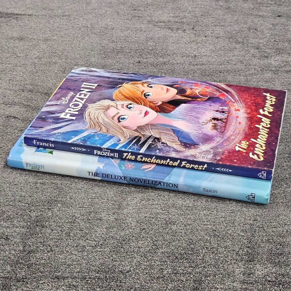 Lot of 2 Disney Frozen Book Frozen Fever Deluxe Novelization & Frozen II Forest - Picture 3 of 5